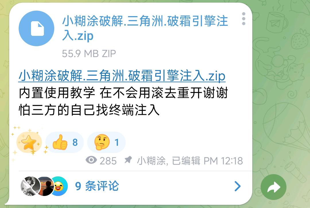 小糊涂破解.三角洲.破霜引擎注入.zip